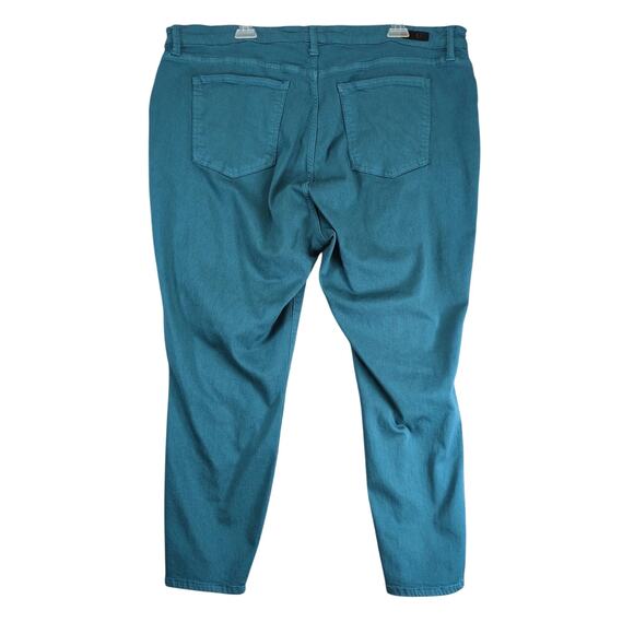 Kut from the Kloth Teal High Rise Ankle Skinny Pants Women's 22W Stretch 42x26" - Picture 2 of 10